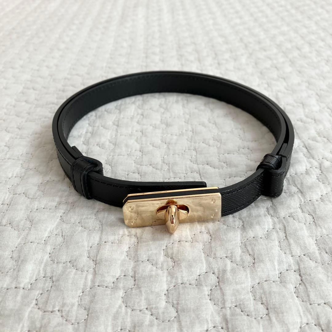 【新品未使用】anuans ロックタイプベルト ブラック