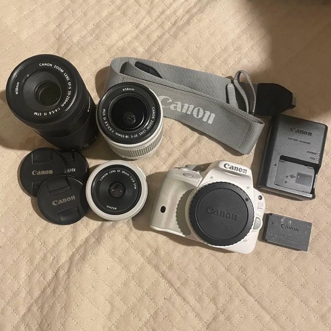 Canon EOSkissx7 ホワイト レンズ3点セット