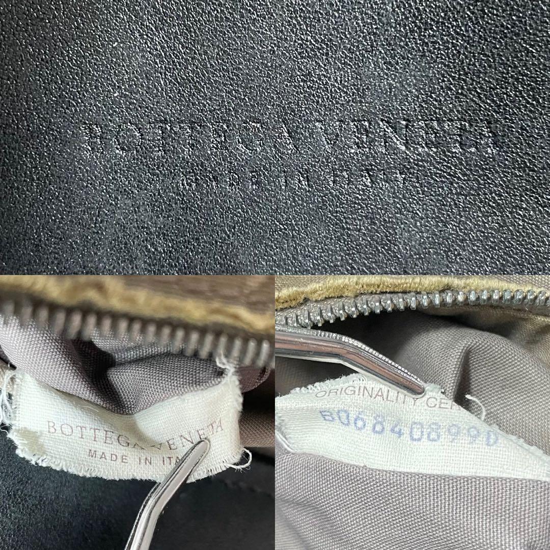 ボッテガ ヴェネタ イントレチャート レザー ラージ トートバッグ ブラック