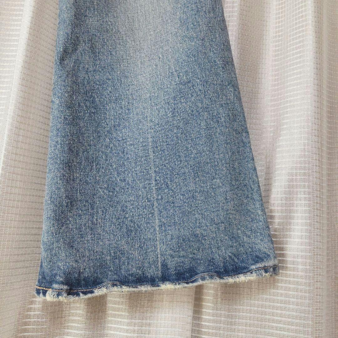 美品✦MOUSSY/ マウジーMVS FLARE/S/ライトブルー/ストレッチ