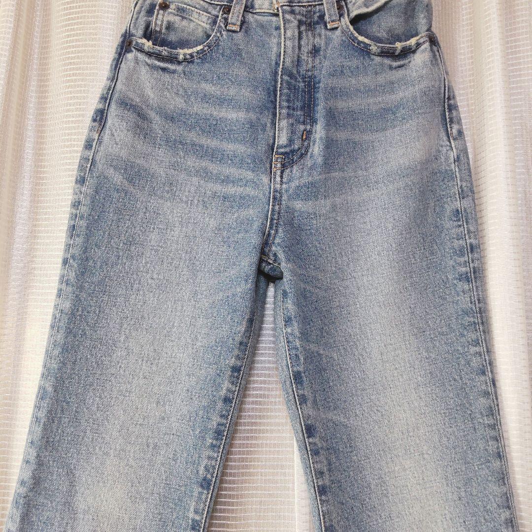 美品✦MOUSSY/ マウジーMVS FLARE/S/ライトブルー/ストレッチ