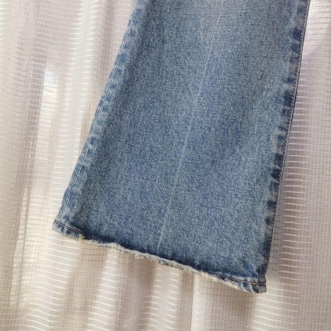 美品✦MOUSSY/ マウジーMVS FLARE/S/ライトブルー/ストレッチ