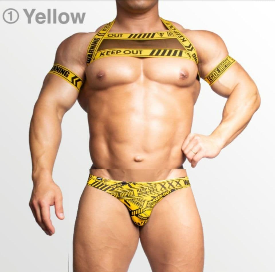 EGDE 『KEEP OUT』ハーネス&ビキニ 上下セット XL