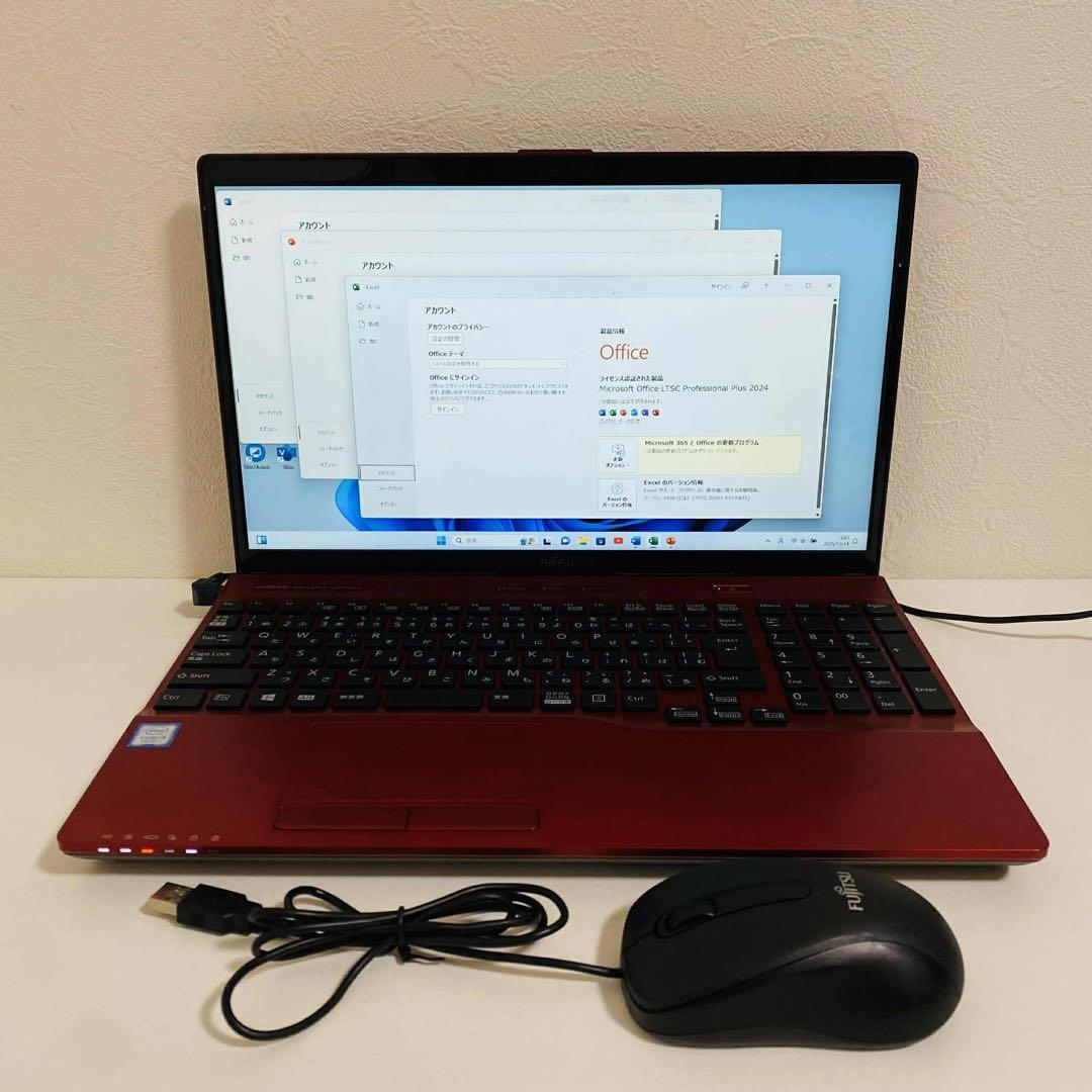 Y969 FujitsuノートパソコンSSD第7世代Windows11オフィス付