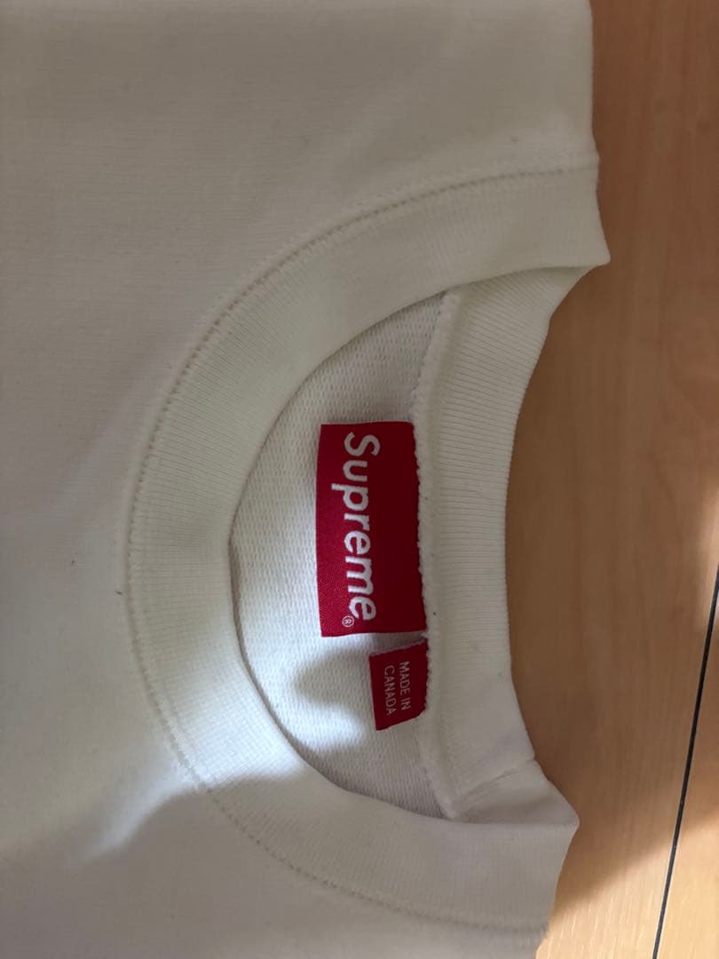 Supreme ホワイト ロゴ トレーナー