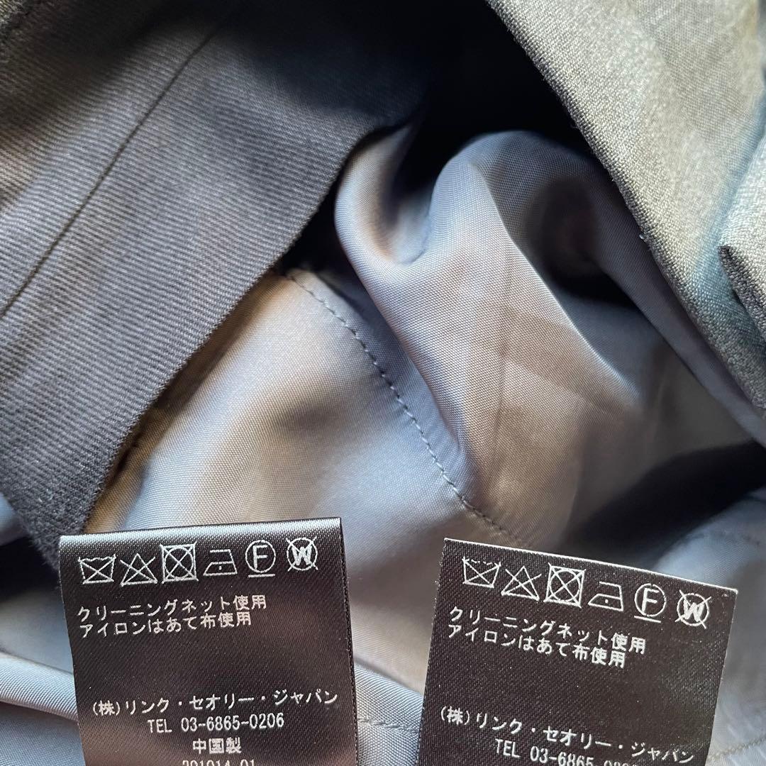 新品　Theory スーツ　セットアップ　ジャケット　パンツ　ダブル　グレー