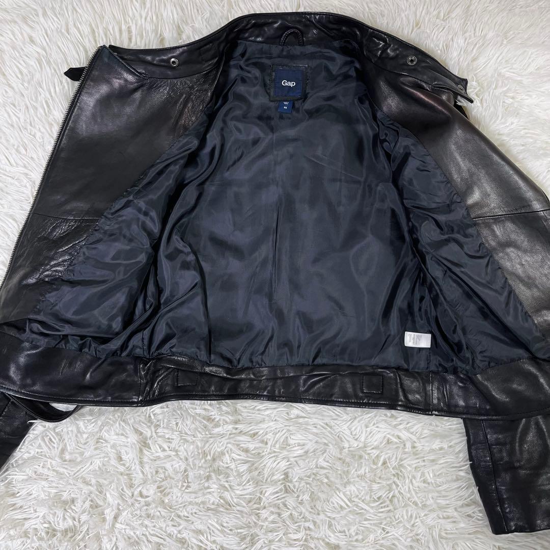 Gap ギャップ シングルライダースジャケット 羊革 サイズXS 160/80A