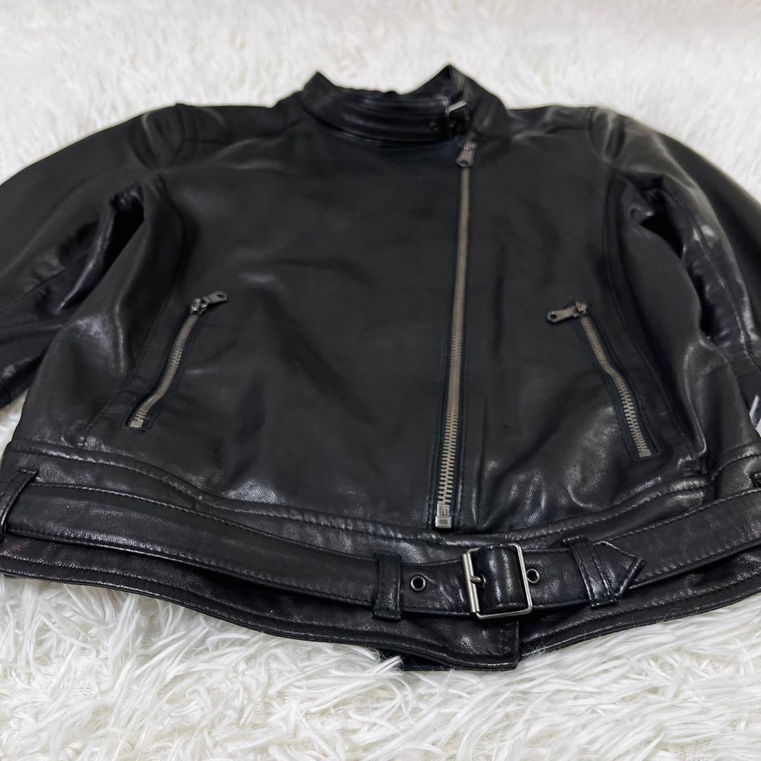 Gap ギャップ シングルライダースジャケット 羊革 サイズXS 160/80A