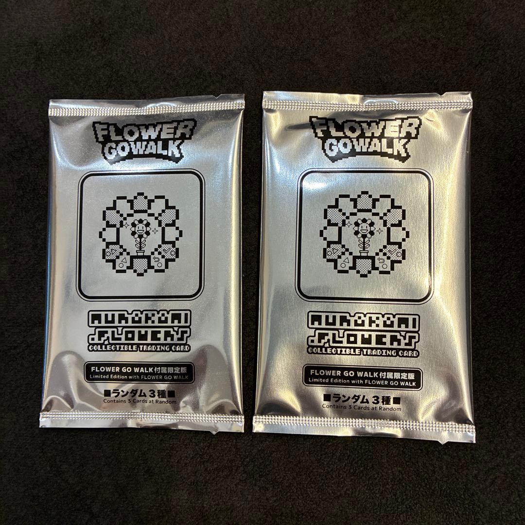 FLOWER GO WALK 付属限定版カード　ランダム3種　2パック　村上隆