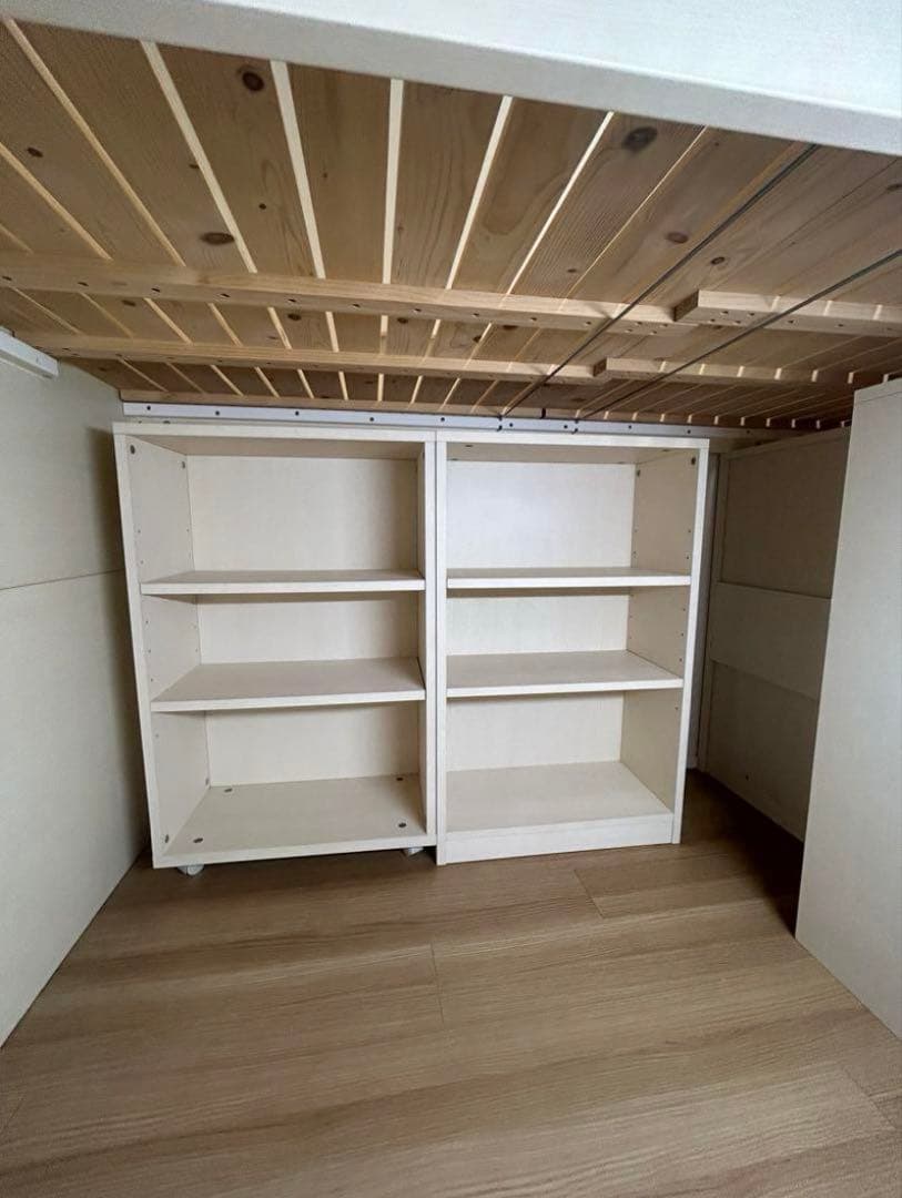 イトーキ　木製ロフトベッド シングルサイズ 収納付き　引き取り限定