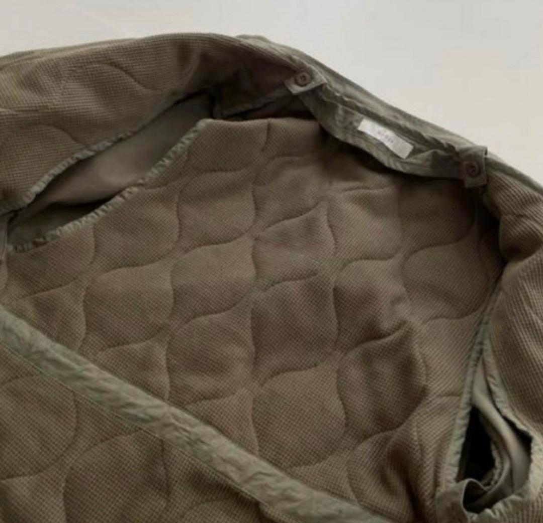 完売argue MY CUSTOM MODS COATVEST SETカーキ