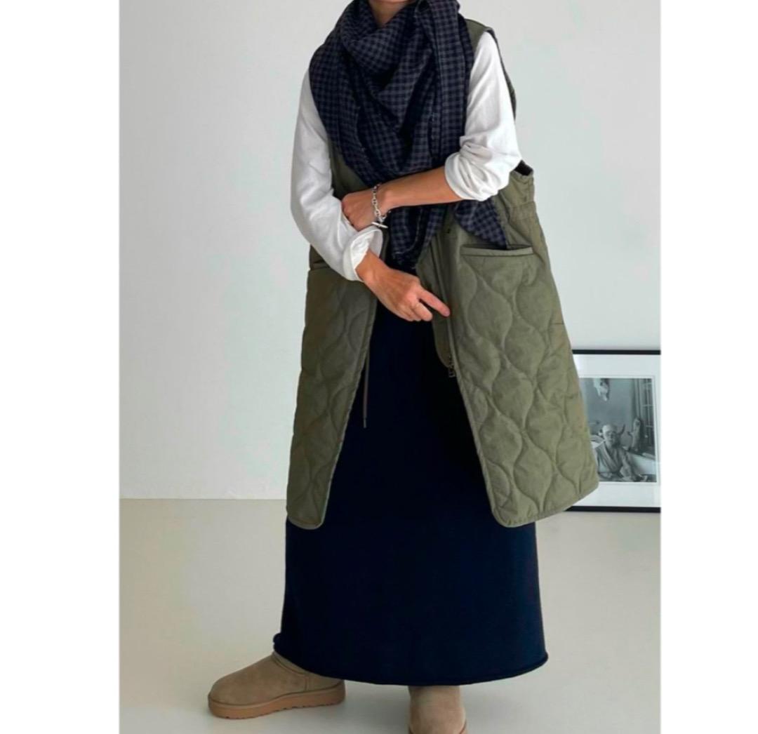 完売argue MY CUSTOM MODS COATVEST SETカーキ