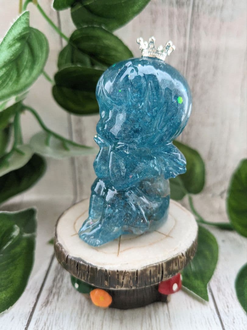 【やま】ローズクォーツの天使ちゃん形オルゴナイト☆他９点