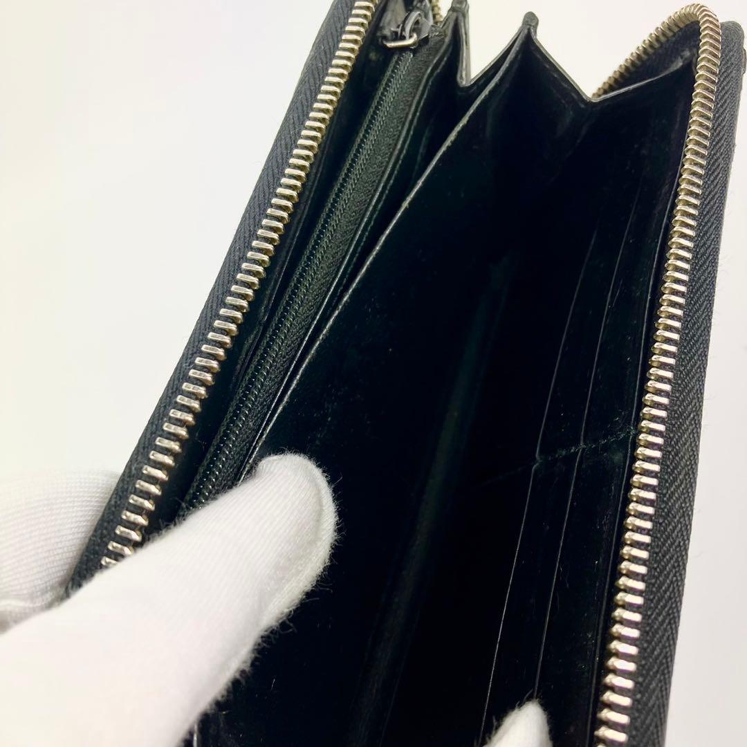 GUCCI GGパターン ブラック長財布