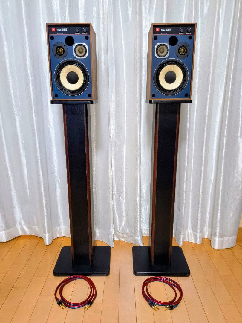 【完動品】JBL 4312M II 3wayスピーカー＆スタンド＆ケーブルセット