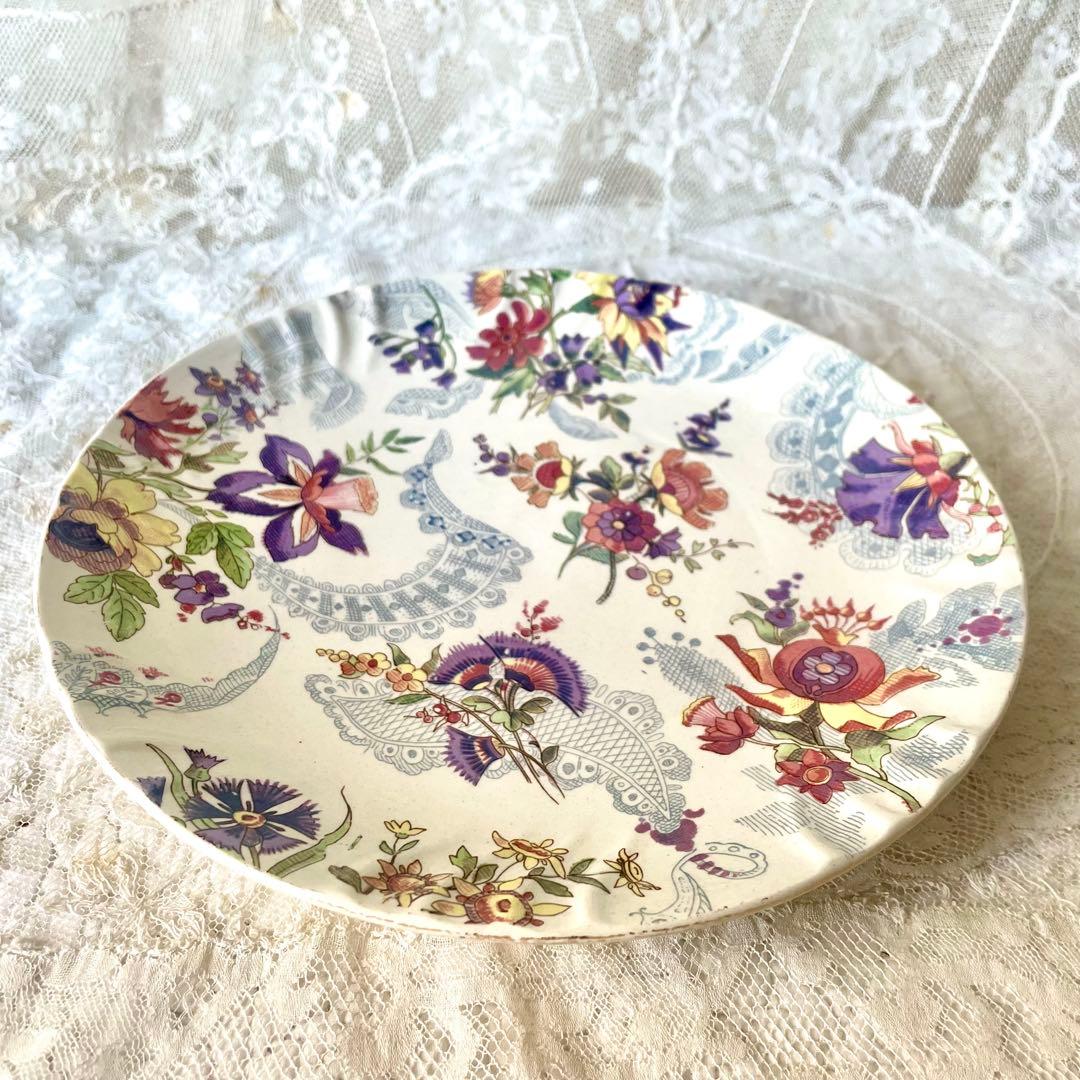 【レア】サルグミンヌ ラヴァリエール21cmデザートプレートフランスアンティーク