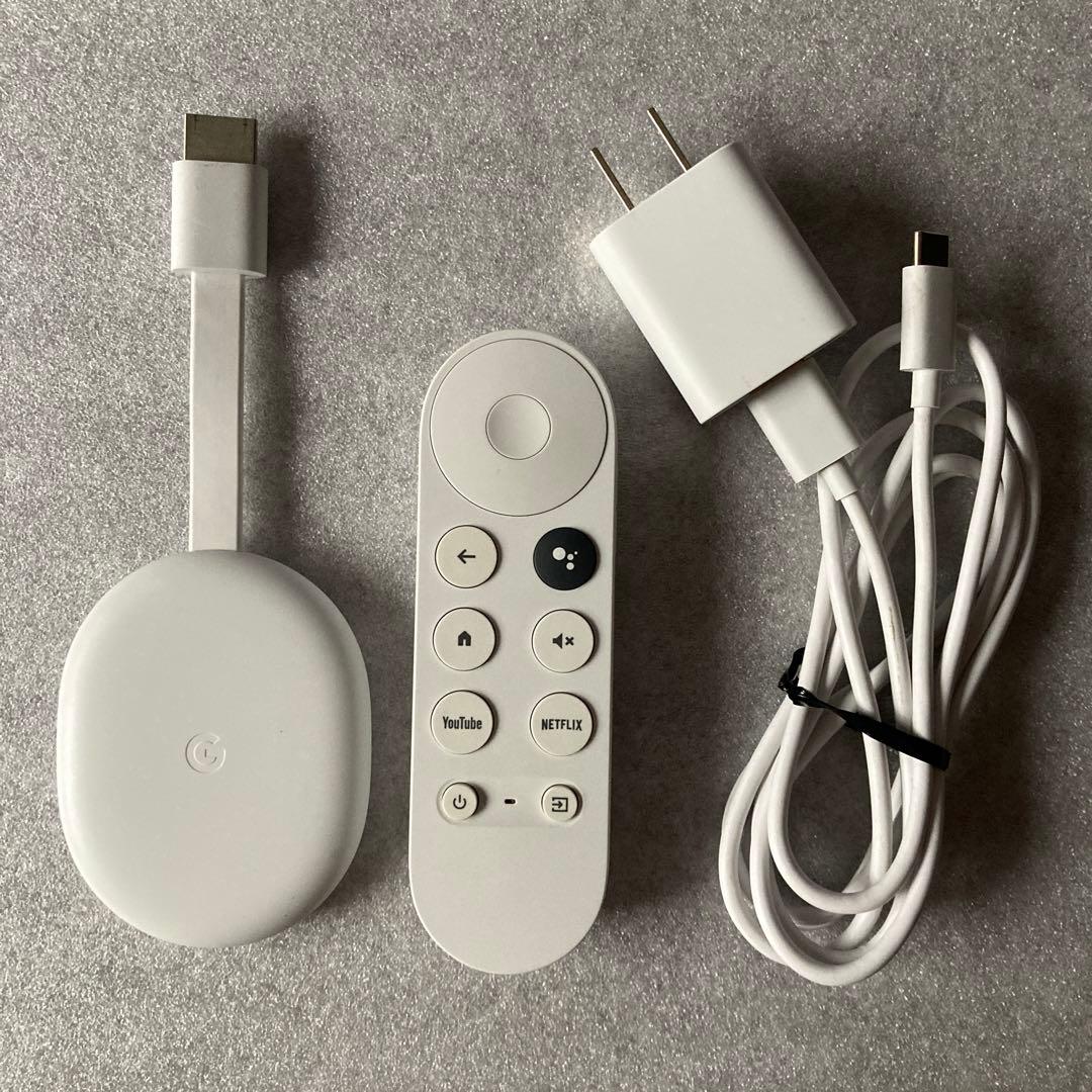 中古 箱なし Chromecast with Google TV 4K スノー