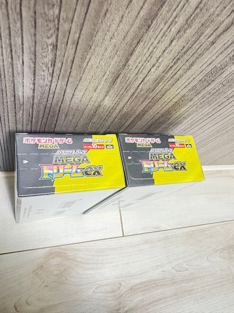 シュリンクなし　ポケモンカード MEGAドリームEX 2箱　ぺりぺりあり