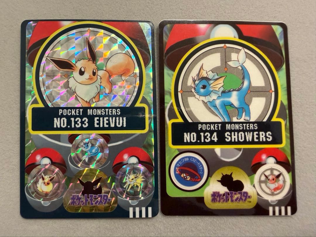 シールダス　イーブイ　シャワーズ　サンダー　ブースター　4枚セット