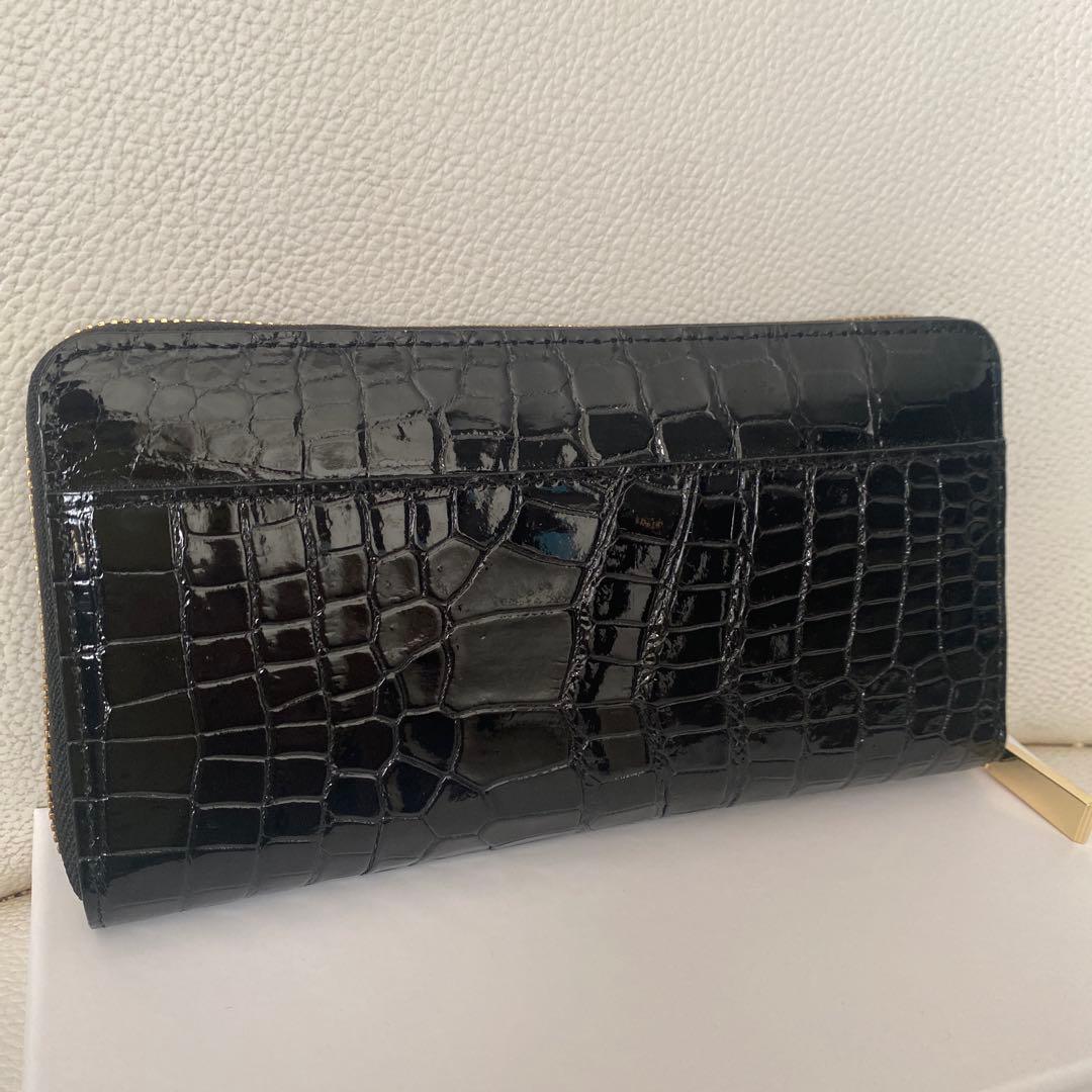 クロコダイル財布　シャイニング加工　グォディ　HL-6754-CRS