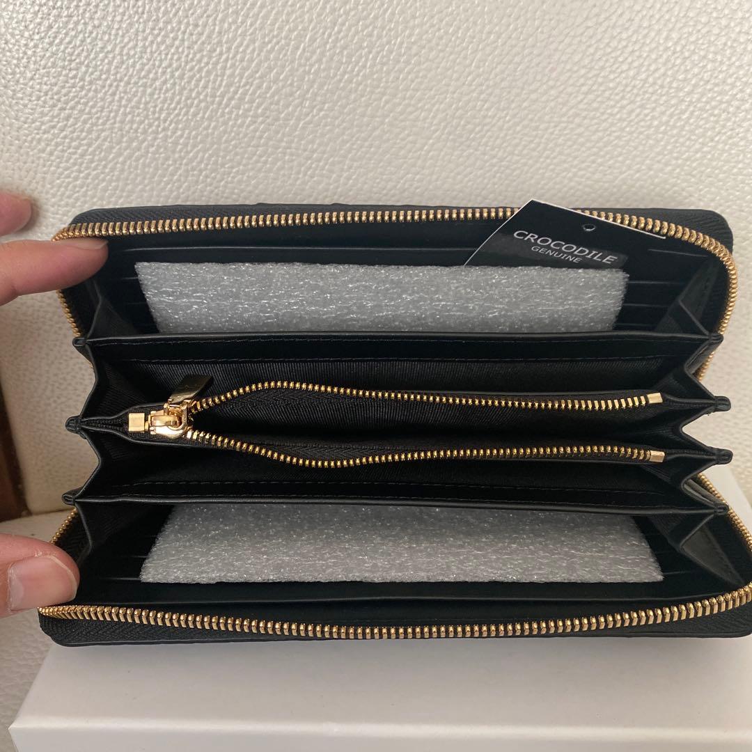 クロコダイル財布　シャイニング加工　グォディ　HL-6754-CRS