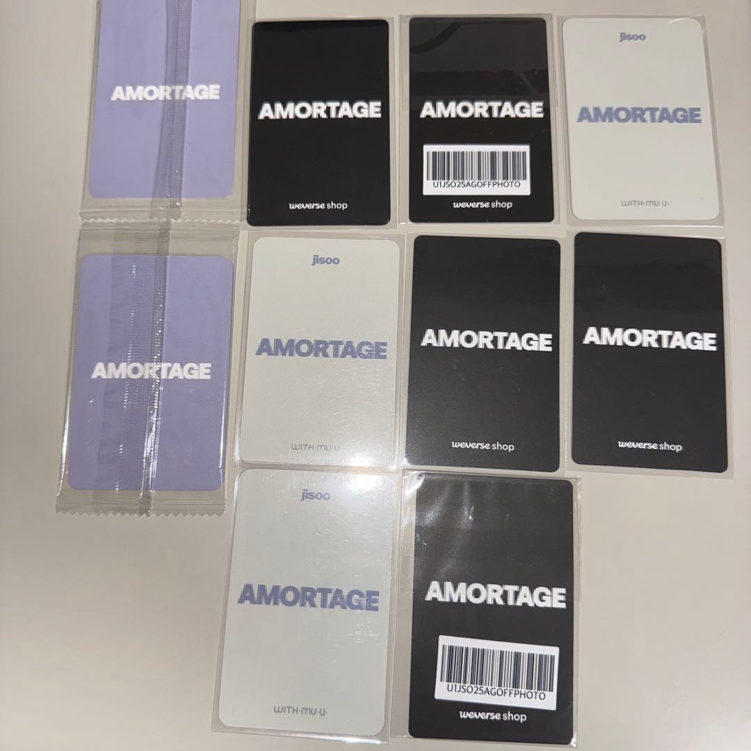 JISOO ジス　AMORTAGE トレカ まとめて