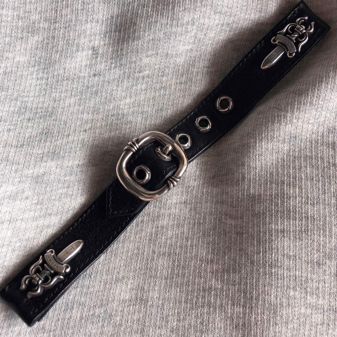 クロムハーツ ダガー付きレザーウォッチベルト