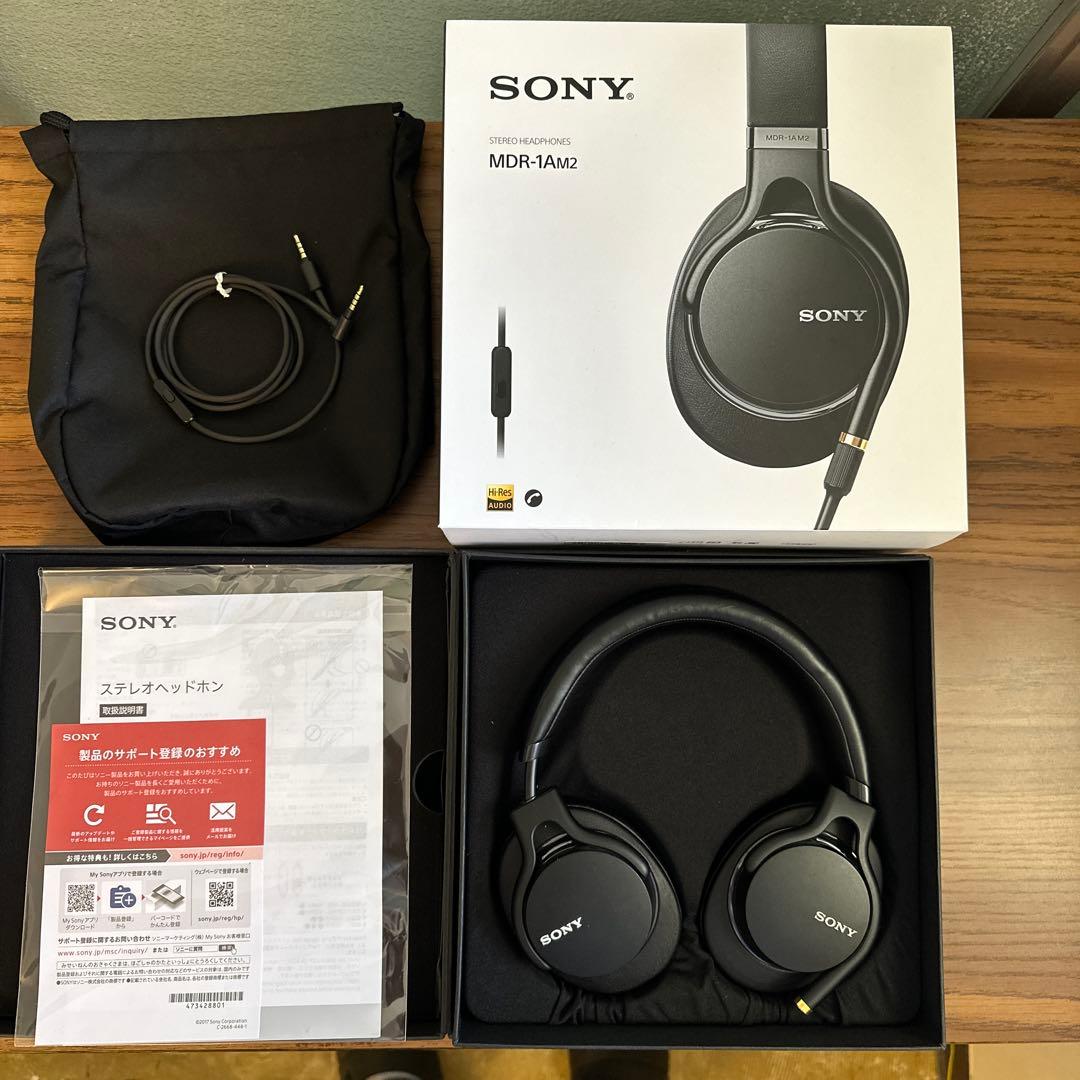 SONY　MDR-1AM2　【動作確認済み、外箱に破れあり】