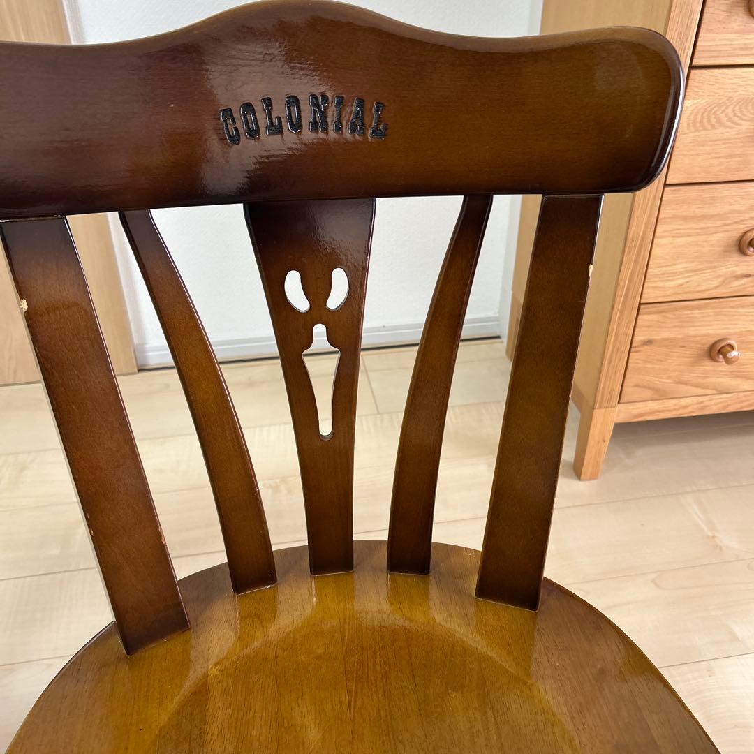 Karimoku COLONIAL CC18 model 肘無　ブラウン　2脚