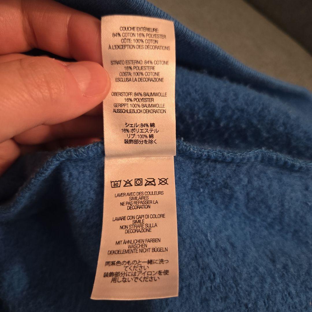 Supreme 青 22AW/BOX LOGO CREWNECK/トレーナーL