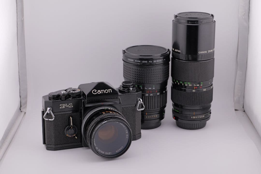 Canon F-1 前期型 + FDレンズ3本