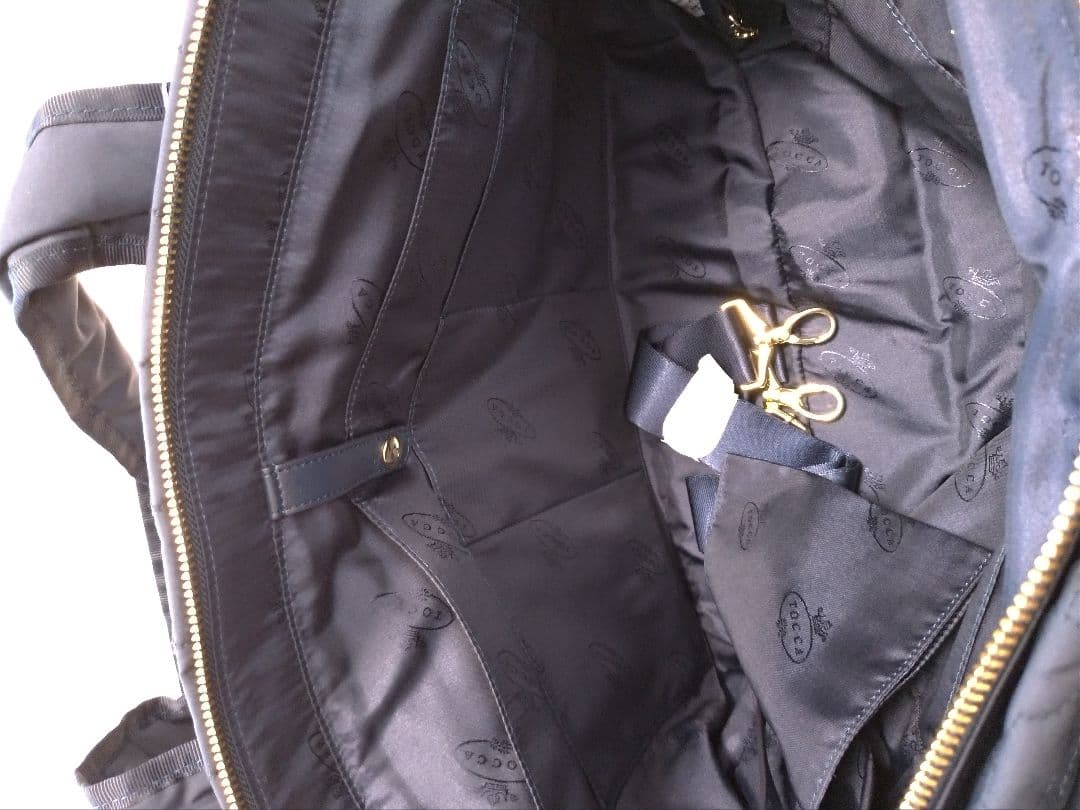 【新品】TOCCA トッカのクローバーキルトマザーズバッグ　ネイビー