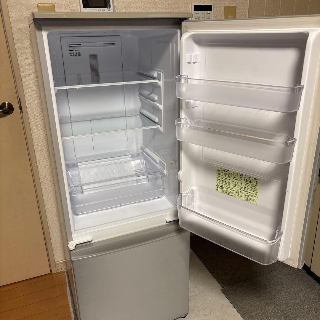 SHARP 2ドア冷蔵庫 167L SJ-D17F-S 2020年製