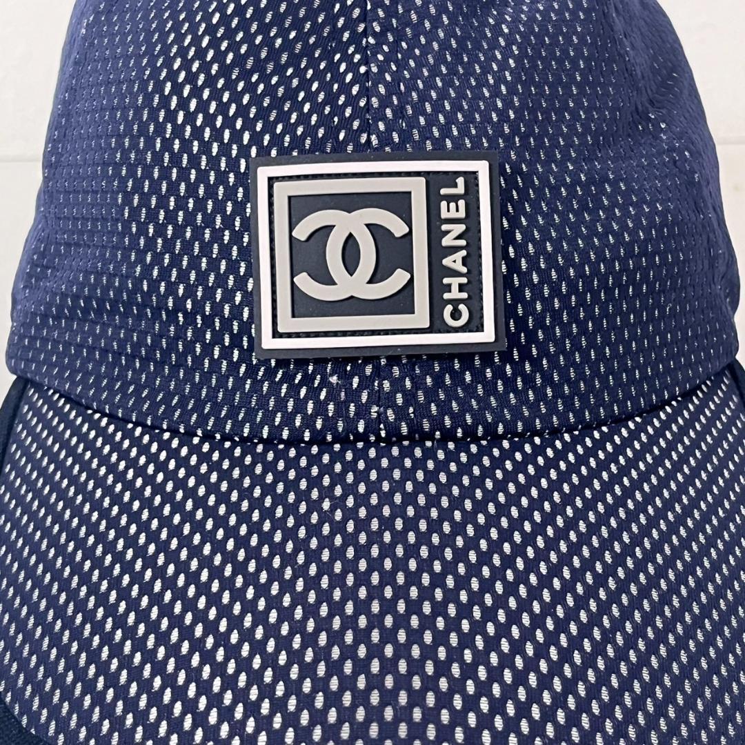 美品 CHANEL シャネルスポーツ メッシュキャップ M ココマーク