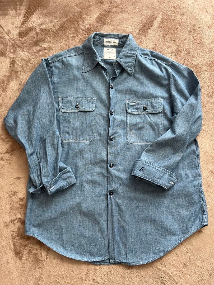 マディソンブルー　ハンプトン シャンブレー シャツ デニムシャツ