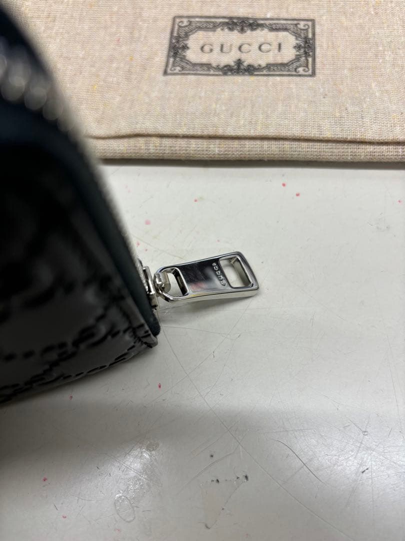 空*ん様 B4901【未使用】GUCCI グッチ ラウンドファスナー　長財布