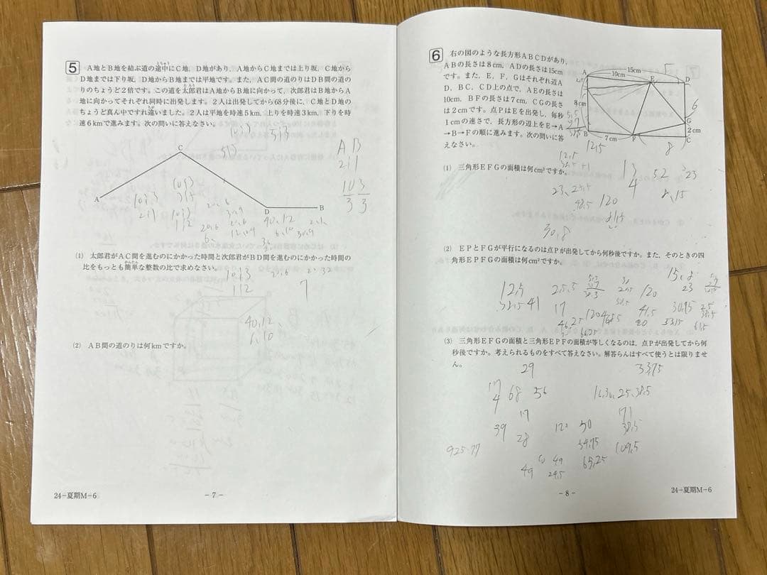 最新！2024年度　受験組6年サピックス原本　全10回