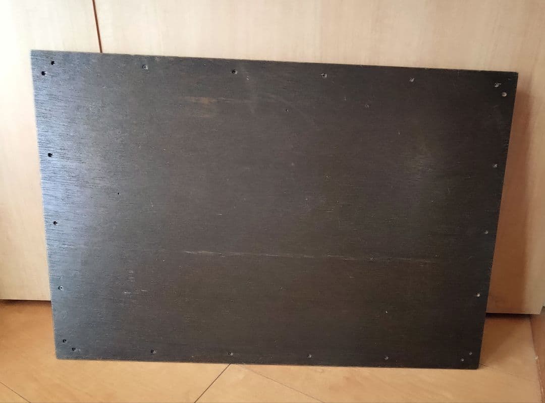 木製トレイ　アンティーク　お盆　真鍮トレー