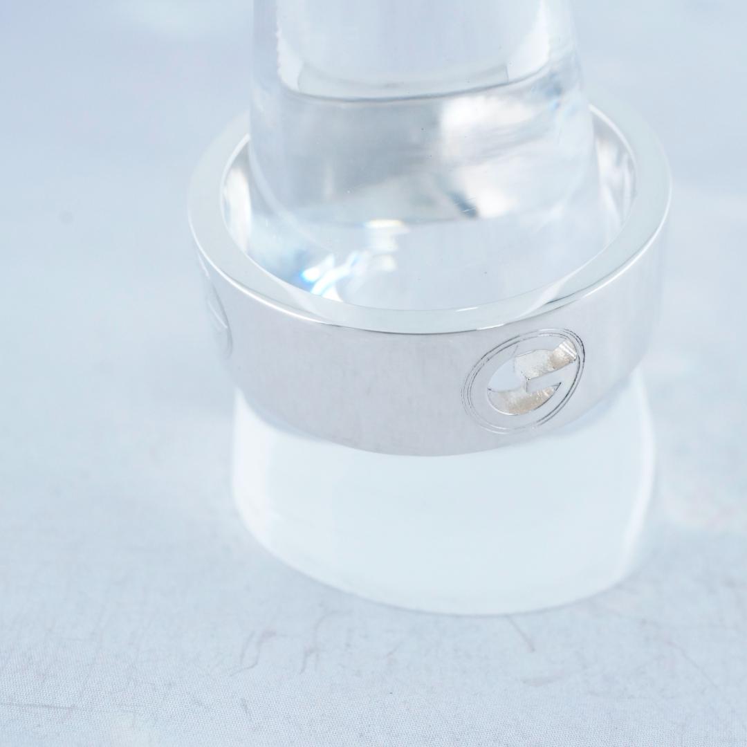 新品仕上 グッチ SV925 リング　G ロゴ　２５号