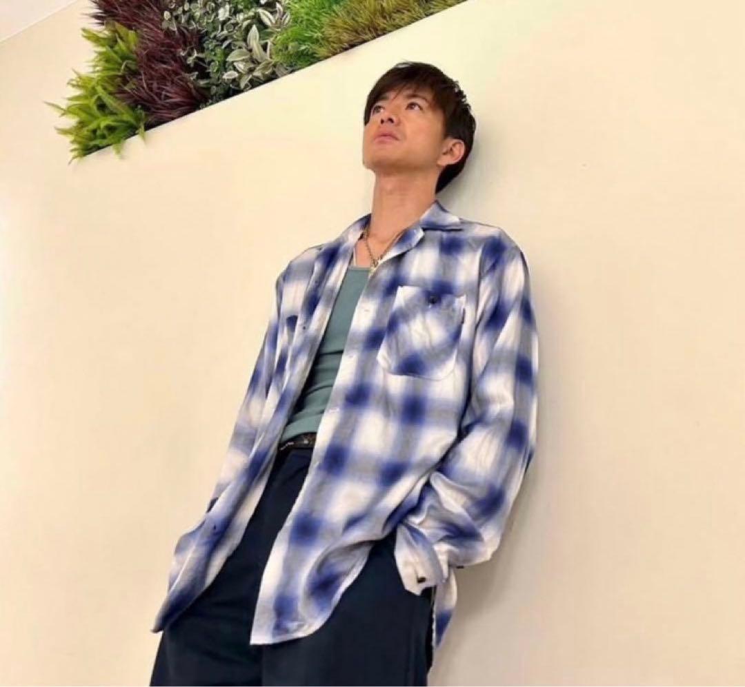 キムタク着MINEDENIM × CDL チェックシャツ　サイズ2