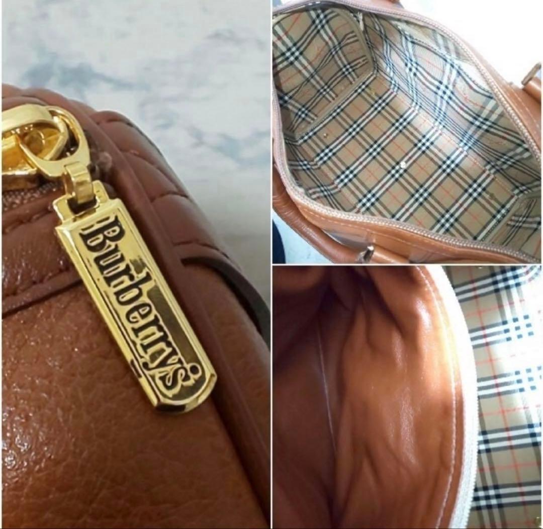 Burberrys ミニボストンバッグ ブラウン