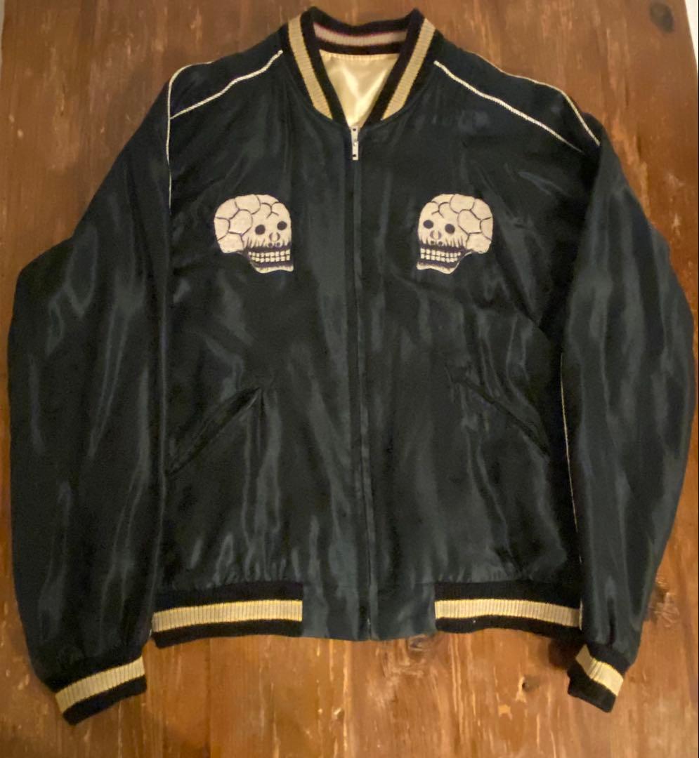 テーラー東洋　スカジャン　髑髏　龍　富士山　サイズM