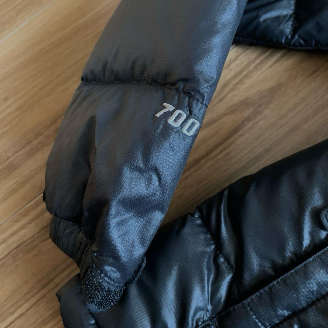 Sノースフェイスレディース700フィルブラック黒ヌプシダウンジャケット