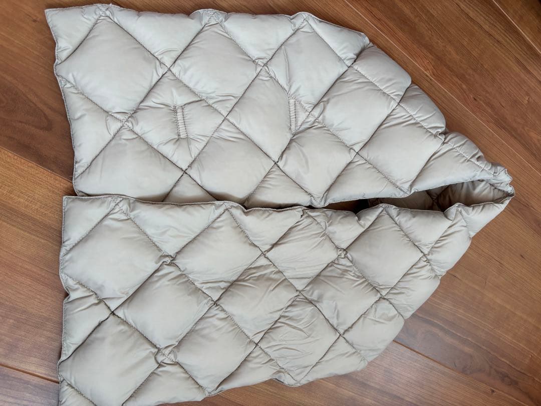 TAION 別注 ダウンマフラー付 クルーネックミドルダウン ナノユニバース