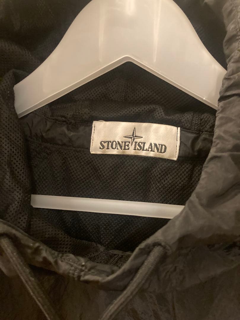 Stone  ナイロンメタル　アノラック パーカー　M 黒
