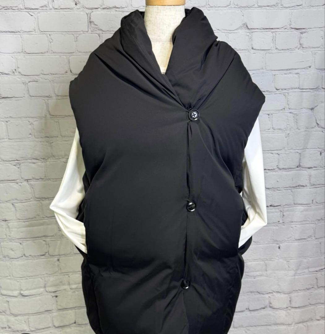 １月末までお値引き中。人気cyan tokyoブラックダウンベスト　ダウン80%