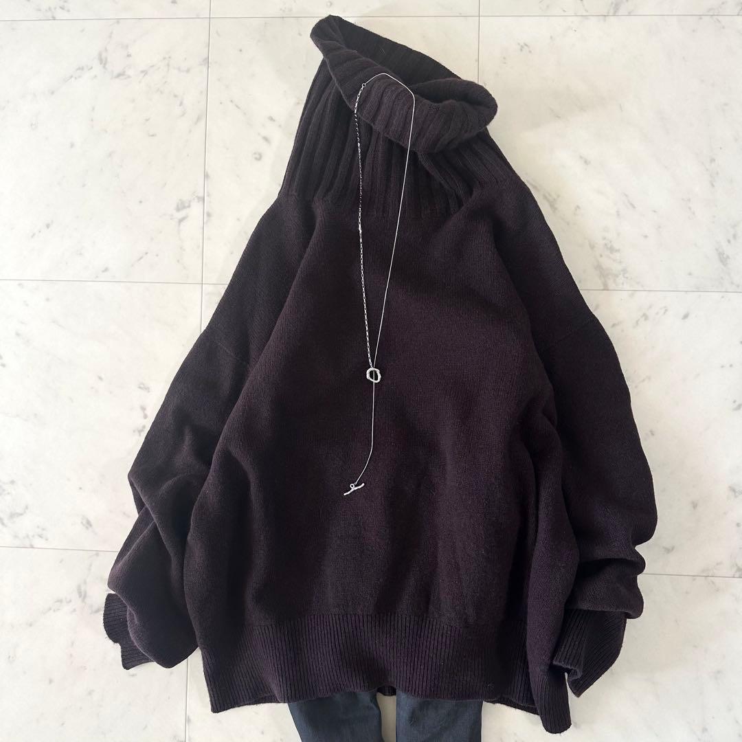 極美品＊スピックアンドスパン カシミヤウールタートルネックニット 日本製