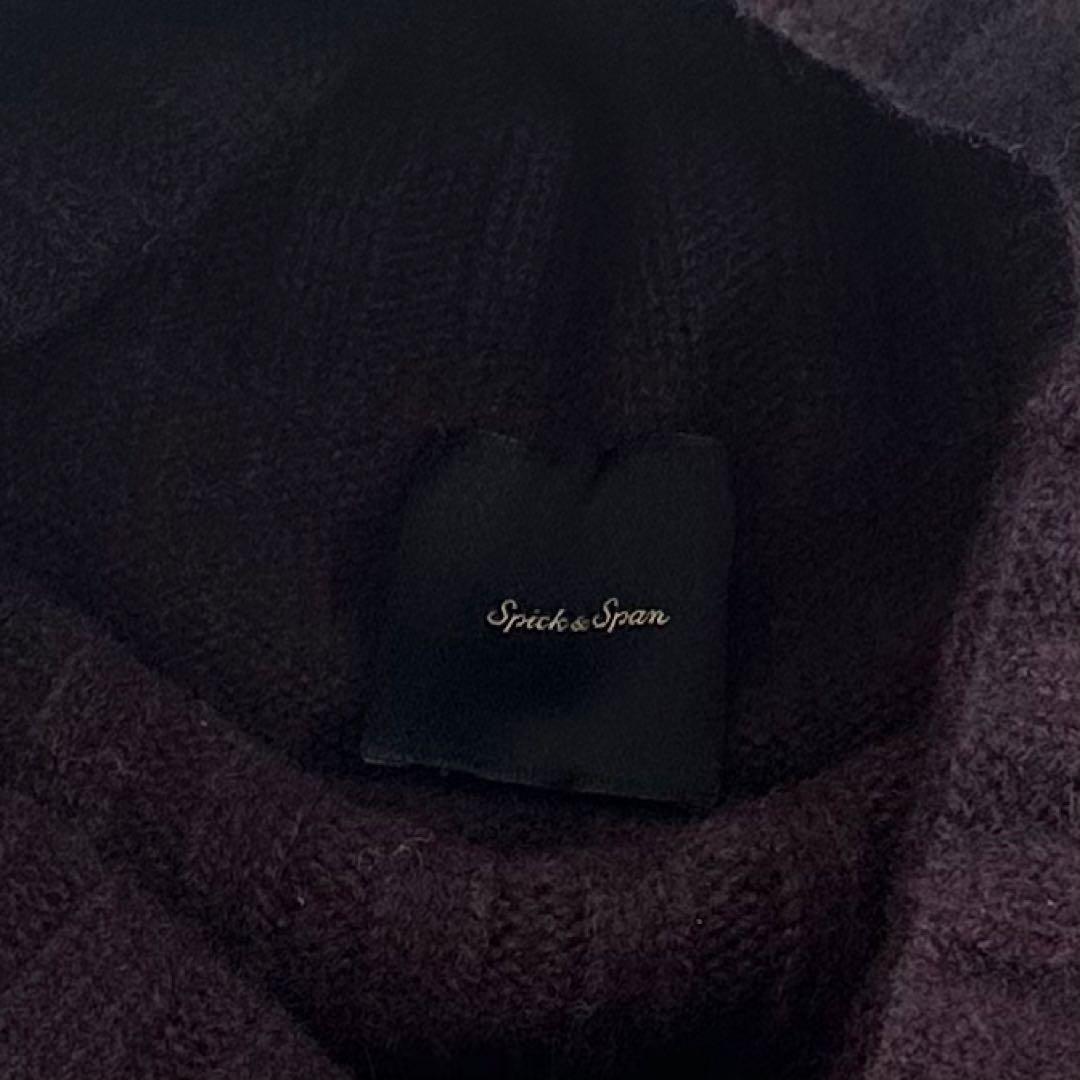 極美品＊スピックアンドスパン カシミヤウールタートルネックニット 日本製