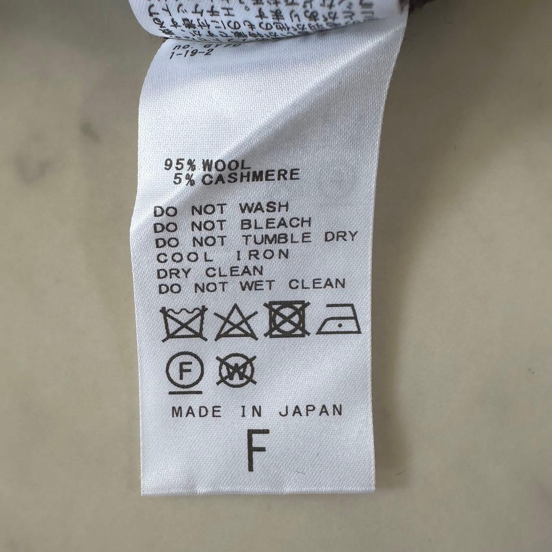 極美品＊スピックアンドスパン カシミヤウールタートルネックニット 日本製