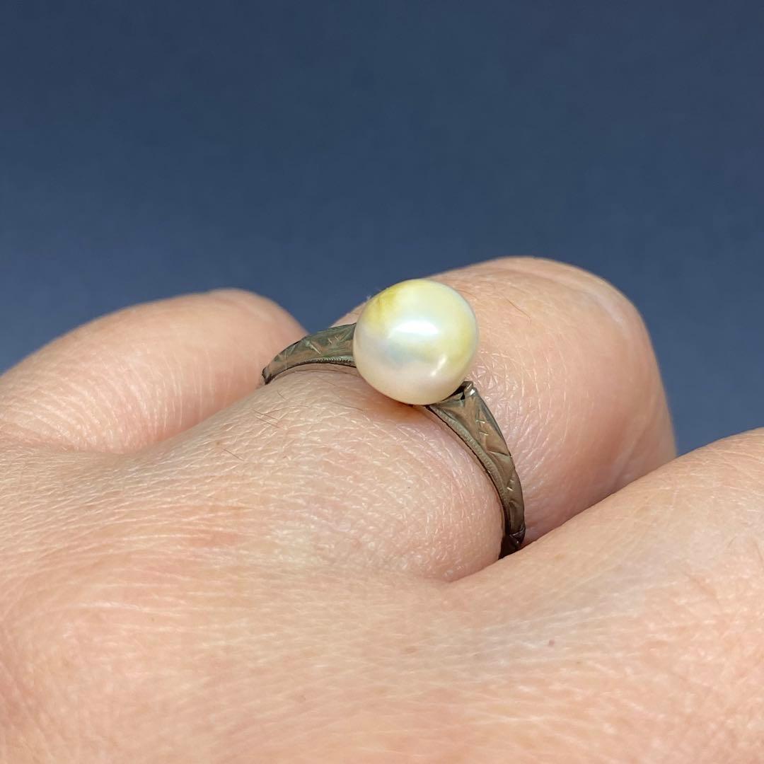 ヴィンテージ☆SPM☆絶品オパールと手彫りの素敵なブローチ☆おまけリング☆戦前